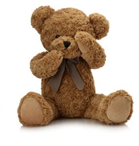 shy bear stuffed animal