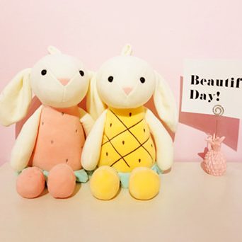Strawberry rabbit stuffed animal
