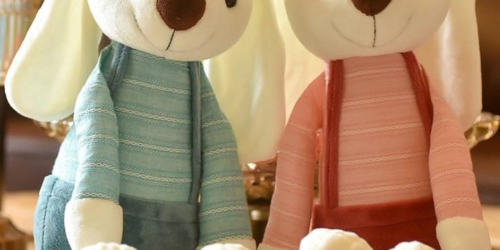 pink rabbit plush toy (3) pink rabbit plush toy