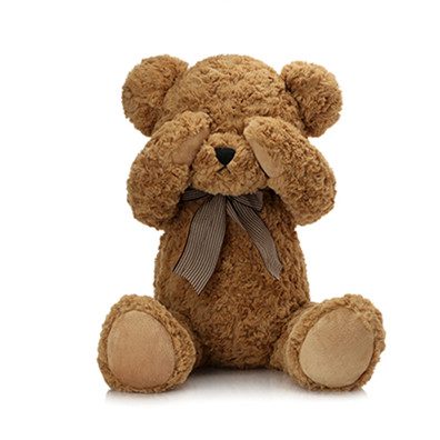 shy bear stuffed animal