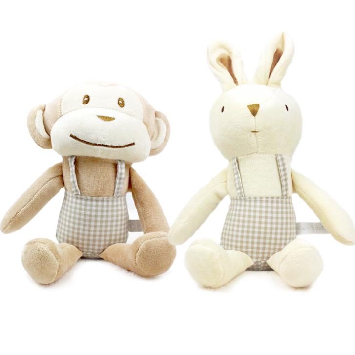 rabbit and monkey stuffed animals